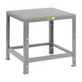 Adjustable Height Work Table, Steel, 30" Depth, 30" to 37" Height, 36" Width, 10,000 lb Load