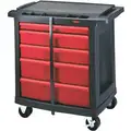 Mobile Cabinet Workbench, Structural Foam Plastic, 19-13/16" Depth, 33-1/2" Height, 32-5/8" Width