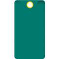 Electromark Blank Shipping Tag: 5 3/4 in Tag Ht, 3 in Tag Wd, 30 Points, Green, Cardstock, 25 PK
