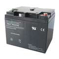 12 VDC, Sealed Lead Acid Battery, 40 Ah, Tab with Bolt Hole, 7.0" Height, 28.38 lb. Weight