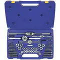 53-Piece Carbon Steel Tap and Die Set with M3 to M18 Size Range