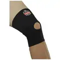 Proflex By Ergodyne Knee Support: M Ergonomic Support Size, Black, Pull-Over, Fits 10 to 11 in