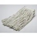 Ability One Wet Mop: Cotton, 20 oz Dry Wt, White, Quick Change Connection, Launderable, Cut Mop End