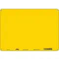 Condor Safety Sign: Polyethylene, Mounting Holes Sign Mounting, 10 in x 14 in Nominal Sign Size, Yellow