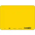 Condor Safety Sign: Aluminum, Mounting Holes Sign Mounting, 7 in x 10 in Nominal Sign Size, Yellow, 10 PK