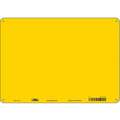 Plastic Changeable Message Sign with No Header, 10" H x 14" W, Yellow