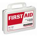 First Aid Kit, Kit, Plastic Case Material, Family, 25 People Served Per Kit