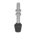 De-Sta-Co Flat Tip Spindle: 1/4-20 Thread Size, 0.63 in End Tip Dia. , 1.63 in Overall Lg
