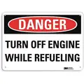 Lyle Recycled Aluminum Vehicle or Driver Safety Sign with Danger Header, 10" H x 14" W