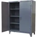Strong Hold Heavy Duty Storage Cabinet, Dark Gray, 78" H X 48" W X 24" D, Assembled