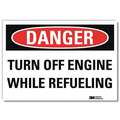 VinylVehicle or Driver Safety Sign with Danger Header, 10" H x 14" W
