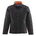 Refrigiwear Insulated Jacket, Polyester, Black, Zipper Closure Type, L, Unisex