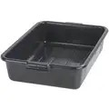 20" x 15" x 5" Durable Resin Tote Box, Black