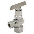Angle Supply Stop: Angle Body, 1/2 in Inlet Size, 3/8 in Outlet Size, Compression Outlet, Brass