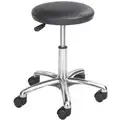 Round Stool with 16" to 21" Seat Height Range and 250 lb. Weight Capacity, Black