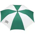 Quality Resource Group Green/White Umbrella, Open Dia. 42", Closed Length 16"