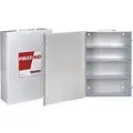 Empty First Aid Cabinet, Metal, Wall Mount, 23" Height, 15-5/8" Width, 5-5/8" Depth