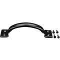 Steel Pull Handle with Powder Coated Finish, Black; Hardware Included