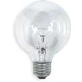 GE Lighting 40 Watts Incandescent Lamp, G25, Medium Screw (E26), 410 Lumens, 2500K Bulb Color Temp., 1 EA