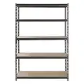 Sandusky 5 Shelf, Freestanding Bulk Storage Rack; 800 lb. Load Capacity per Shelf, 24" D x 72" H x 48" W