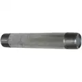 Nipple: Galvanized Steel, 1 in Nominal Pipe Size, 12 in Overall Lg, Threaded on Both Ends, Welded