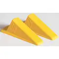 Door Stop Wedge XL, Thermo Plastic Elastomer Santoprene , Safety Yellow, 6-3/4" Length, 2" Height, 3