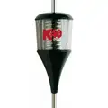 Antenna, 49 in Antenna Length, Black, Clear, 26 to 30 MHz, 6,000 W Power Rating
