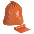 Trash Bags,45 Gal.,Orange,