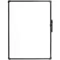 Gloss-Finish Plastic Dry Erase Board, Wall Mounted, 16"H x 22"W, White