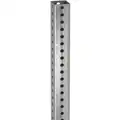Sign Post, Square, 12 ft. x 2" x 2", Steel, Silver, Sign Post Finish Galvanized