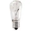 GE Lighting 6.0 Watts Incandescent Lamp, S6, Candelabra Screw (E12), 23 Lumens, 3000K Bulb Color Temp., 1 EA