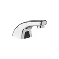 Low Arc Bathroom Faucet: Sloan, Optima, Chrome Finish, 0.5 gpm Flow Rate, Motion Sensor, Single Hole