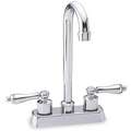 Brass & Plastic Gooseneck Kitchen Faucet, Manual Faucet Operation, Number of Handles: 2