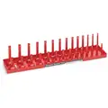 Red Socket Tray, ABS Plastic, 18-1/8" Length, 4" Width