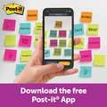 Post-It Sticky Notes: Assorted Bright, Super Sticky, 90 Sheets per Pad, 5 Pads per Pack, 5 PK