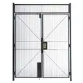 Wirecrafters Hinged Double Door, Material: Woven Wire, Overall Height: 8 ft. 5-1/4", Overall Width: 6 ft. 4"