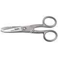Electricians Scissors, Electrical and Communications, Straight, Right Hand, Stainless Steel, Length