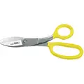 Klein Tools Shop Shear, Shop, Straight, Right Hand, Nickel Chrome, Length of Cut: 2"