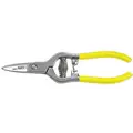 Kevlar Shears, Electrical and Communications, Straight, Right Hand, Nickel Chrome, Length of Cut: