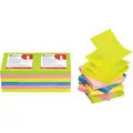 Universal One Sticky Notes: Assorted Bright, Standard, 100 Sheets per Pad, 12 Pads per Pack, 12 PK