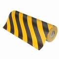 3M Striped Black/Yellow Anti-Slip Tape, 2" x 60 ft., 60 Grit Aluminum Oxide, Rubber Adhesive, 1 EA