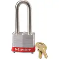 Master Lock Red Lockout Padlock, Alike Key Type, Steel Body Material, 1 EA