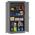 Tennsco Commercial Storage Cabinet, Medium Gray, 72" H X 36" W X 18" D, Unassembled