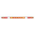 Federal Signal LPX61DS-AW4 Flashing Light Bar with 8 Flash Patterns, Amber/Red