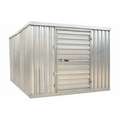 Outdoor Storage Building: 9 1/8 ft. x 6 3/8 ft. x 7 1/8 ft, 409.6 cu ft. Capacity, Gray