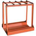 Forklift Cylinder Caddy: 8 Cylinder Capacity, 9 in Tank Dia., 41 in Ht, 34 in Wd