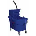 Mop Bucket / Wringer 35qt Blue