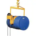 Vertical Drum Lifter/Dispenser, Manual, 800 lb Load Capacity, 8" Overall Length, Steel