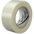 3M Filament Tape: Polypropylene, 2 in x 180 ft, 4 mil Tape Thick, 100 lb/in Tape Tensile Strength