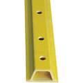 Designovations Inc. U-Channel Sign Post, Breakaway Feature: No, 84"L, Composite, Yellow